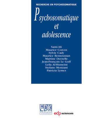 cover image of Psychosomatique et adolescence